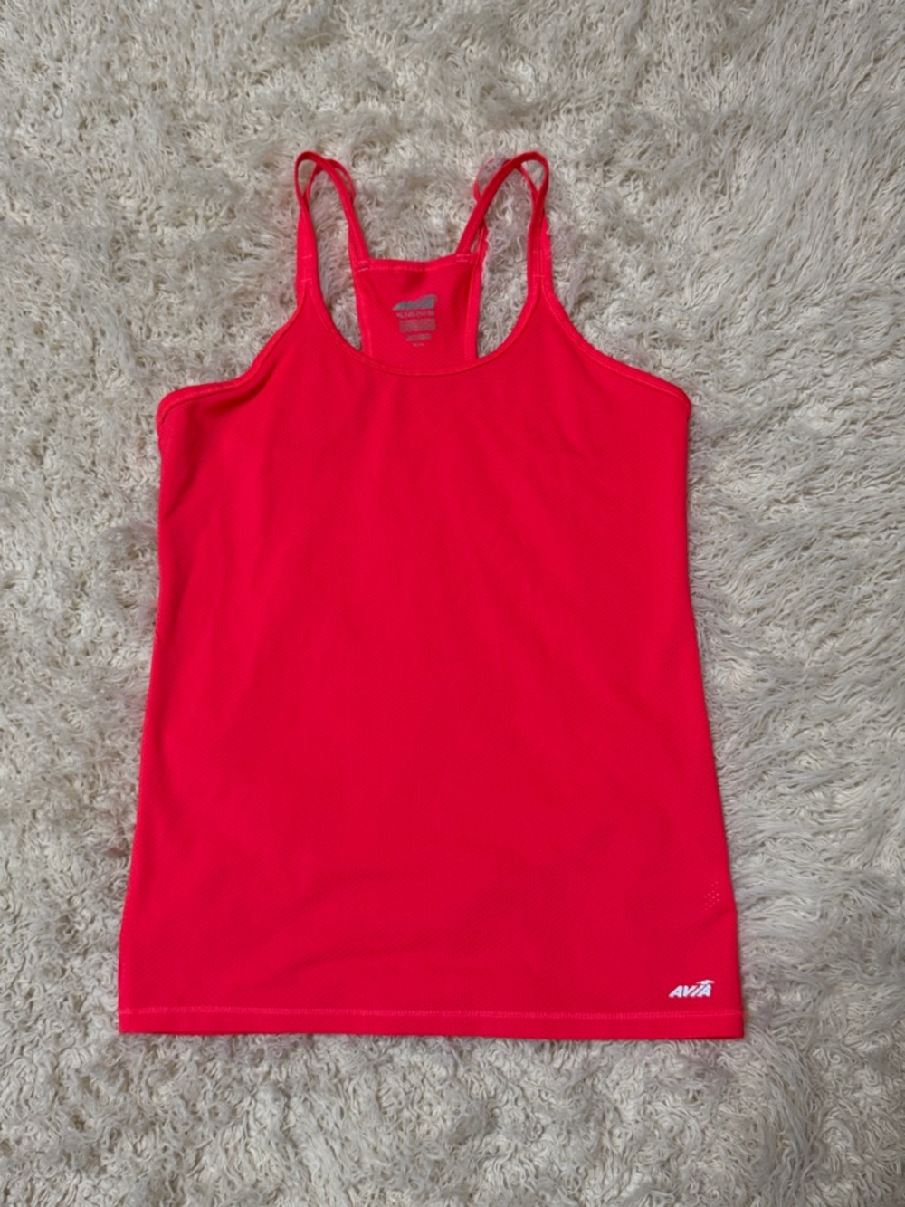 Avia women’s XL Bright Pink Racerback Performance mesh Tank